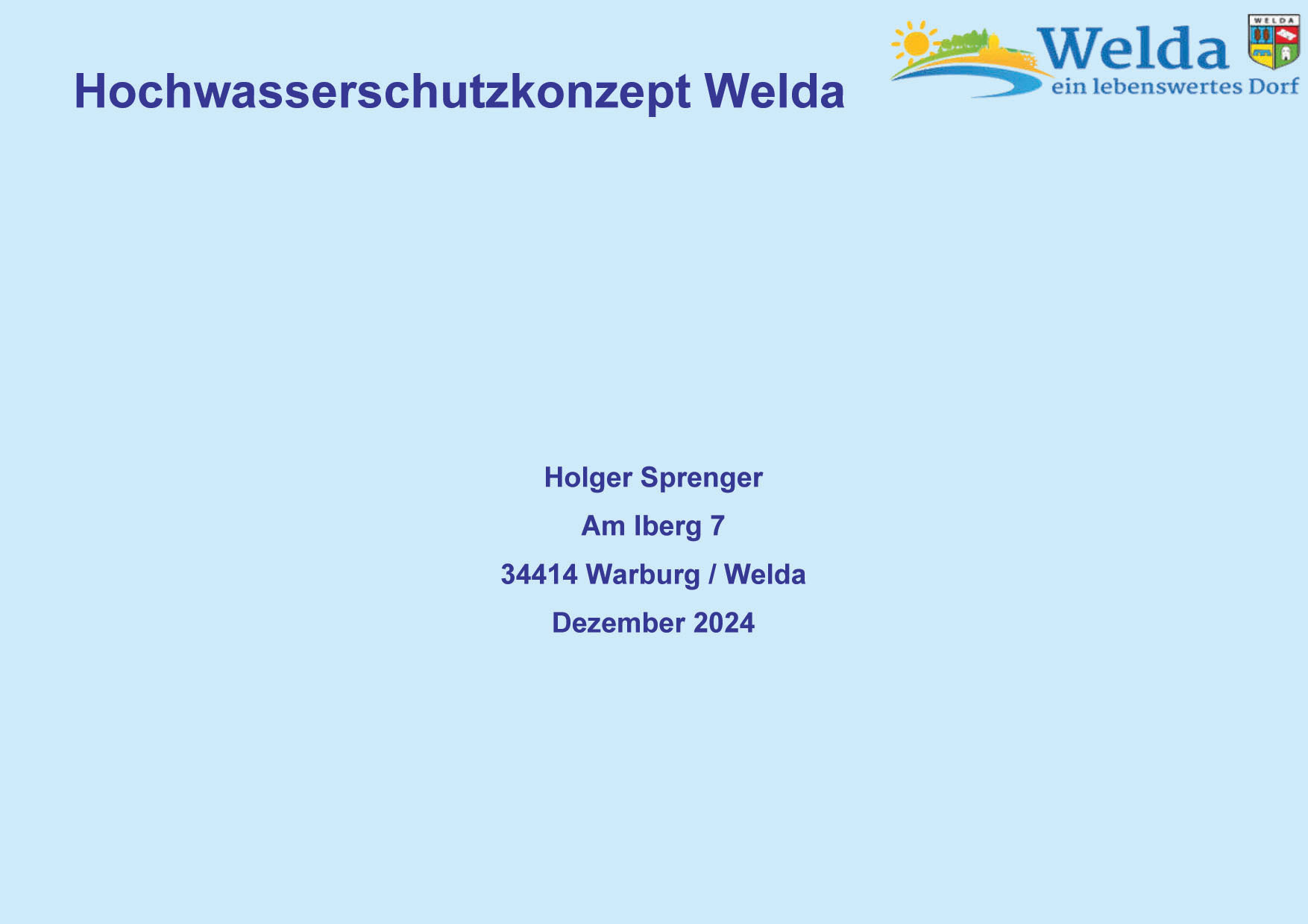 Hochwasserschutz Welda 